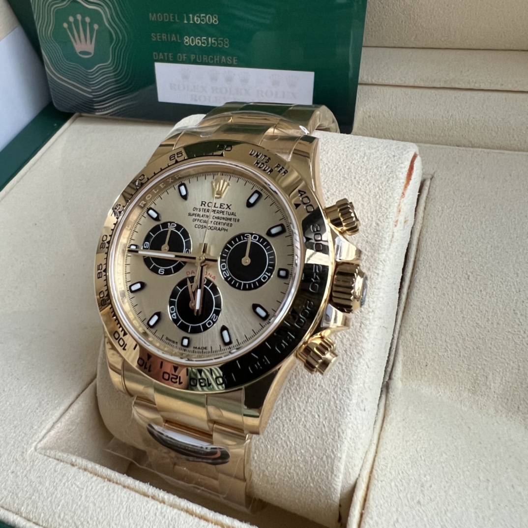 BT Factory Daytona Style Full Gold 4130 Automatic Chronograph Watch product image 2 thumbnail