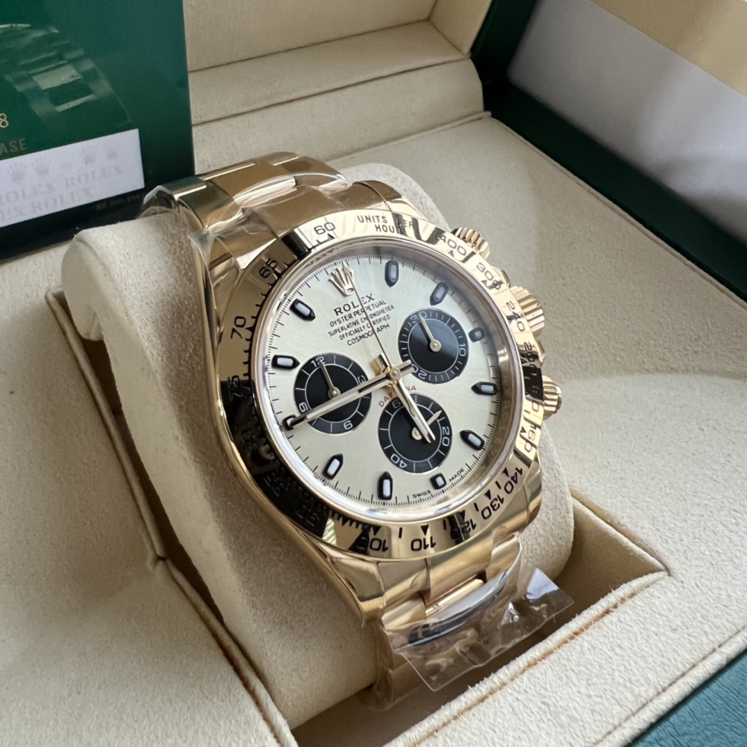 BT Factory Daytona Style Full Gold 4130 Automatic Chronograph Watch product image 5 thumbnail